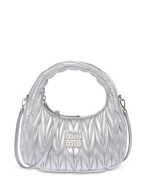 silver miu miu bag|miumiu clutch bag.